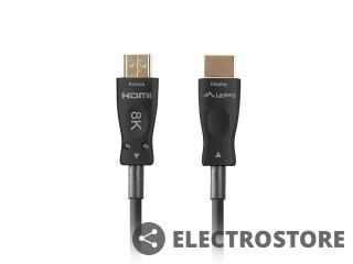 Lanberg Kabel HDMI M/M v2.1 50M 8K czarny optyczny AOC