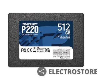 Patriot Dysk SSD 512GB P220 550/500MB/s SATA III 2.5 cala