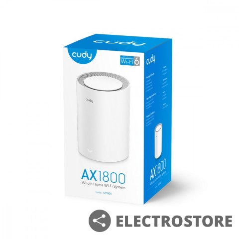 Cudy System WiFi Mesh M1800 (1-Pack) AX1800 Cudy System WiFi Mesh M1800 (1-Pack) AX1800