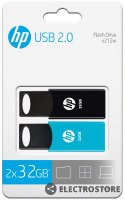 HP Inc. Pendrive 32GB USB 2.0 TWINPACK HPFD212-32-TWIN