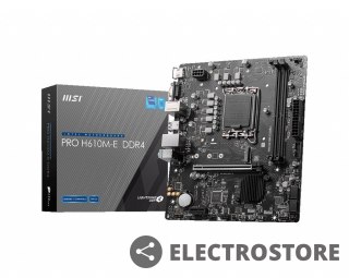 MSI Płyta główna PRO H610M-E s1700 DDR4 HDMI M.2 mATX