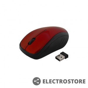 ART Mysz bezprzewodowo-optyczna USB AM-92E czerwona