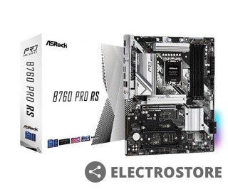 ASRock Płyta główna B760 Pro RS s1700 4DDR5 DP/HDMI/eDP M.2 ATX