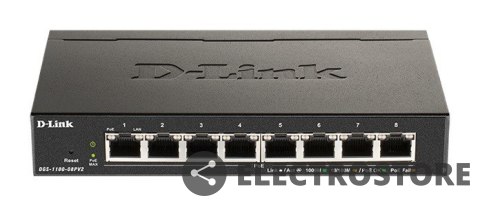 D-Link Przełącznik Smart DGS-1100-08PV2 8xGE PoE