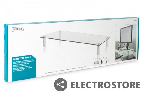 Digitus Szklana podstawa dla monitora, powierzchnia robocza: 56x21cm, max. obciążenie: 20kg Digitus Szklana podstawa dla monitora, powierzchnia robocza: 56x21cm, max. obciążenie: 20kg