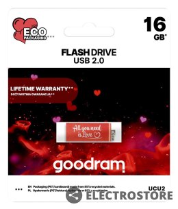 GOODRAM Pendrive CUBE 16GB USB2.0 - Valentine