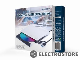 Gembird Napęd DVD na USB zewnętrzny DVD-USB-03-BW czarno-biały