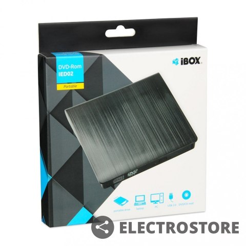IBOX Zewnętrzny napęd DVD IED02 IBOX Zewnętrzny napęd DVD IED02