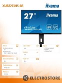 IIYAMA Monitor 27 cali XUB2793HS-B5 IPS,FHD,HDMI,DP,2x2W,HAS(150mm),300cd