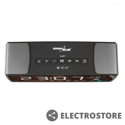 GreenBlue Radiobudzik Bluetooth 4.2 FM Aux-in GB200 GreenBlue Radiobudzik Bluetooth 4.2 FM Aux-in GB200