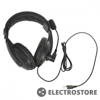 Audiocore Słuchawki nauszne USB mikrofon AC862