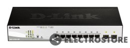 D-Link Przełącznik DGS-1210-10P Switch 8GE PoE 2SFP