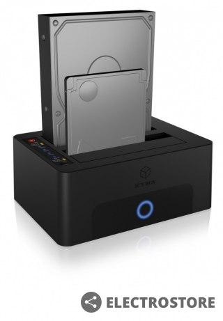 IcyBox Stacja dokująca/klonująca IB-1232CL-U3 2x2,5" lub 3,5" SATA HDD, UASP & SATA III ( 6GBits/s )