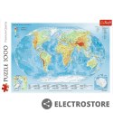 Trefl Puzzle 1000 elementów Mapa fizyczna świata