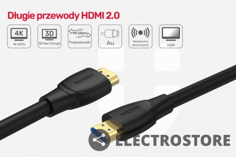 Unitek Kabel HDMI High Speed 2.0; 4K 7m C11068BK Unitek Kabel HDMI High Speed 2.0; 4K 7m C11068BK