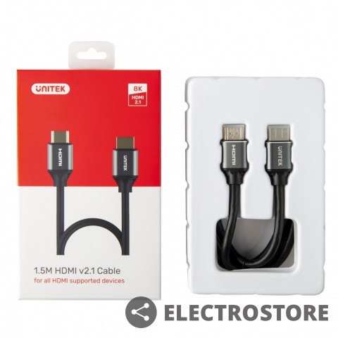 Unitek Kabel HDMI M/M 5m; v2.1;8K;120Hz;UHD;C140W Unitek Kabel HDMI M/M 5m; v2.1;8K;120Hz;UHD;C140W