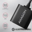 AXAGON ADA-12 Zewnętrzna karta dzwiękowa USB 2.0 48kHz/16-bit stereo, metal, kabel USB-A 15 cm