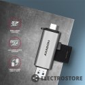 AXAGON CRE-SAC Czytnik kart zewnętrzny USB3.2 Gen 1 Type-C + Type-A SD/microSD