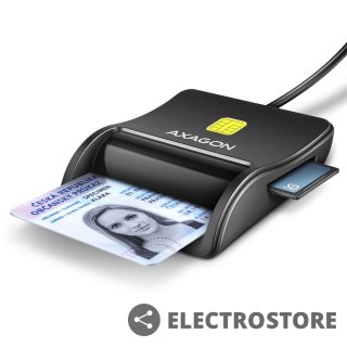 AXAGON CRE-SM3SD Czytnik kart identyfikacyjnych & SD/microSD/SIM USB