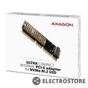 AXAGON PCEM2-1U Adapter wewnętrzny PCIe x16/x8/x4, M.2 NVMe M-key slot, 1U