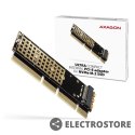 AXAGON PCEM2-1U Adapter wewnętrzny PCIe x16/x8/x4, M.2 NVMe M-key slot, 1U
