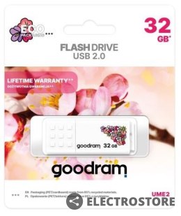 GOODRAM Pendrive UME2 32GB USB 2.0 Spring White