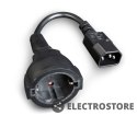 Gembird Adapter zasilania IEC320 C14->SCHUKO(F) 15 cm
