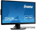 IIYAMA Monitor 23.8 cala X2483HSU-B5 VA,HDMI,DP,USBx2,2x2W,ACR-80M:1
