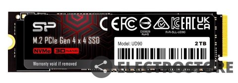 Silicon Power Dysk SSD UD90 2TB PCIe M.2 2280 NVMe Gen 4x4 5000/4800 MB/s