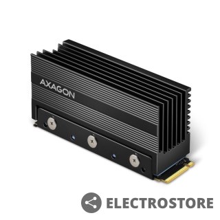 AXAGON CLR-M2XL Chłodnica aluminiowa pasywna do dysku M.2 SSD, ALU korpus, silikonowe podkładki termiczne, wysokość 36mm