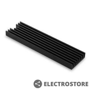 AXAGON CLR-M2L6 Chłodnica aluminiowa pasywna do dysku M.2 SSD, ALU korpus silikonowe podkładki termiczne, wysokość 6mm