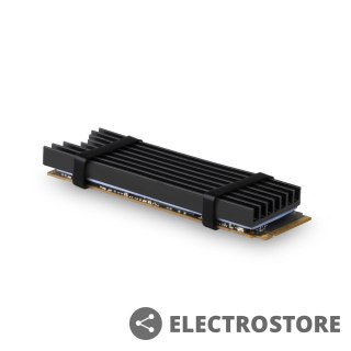 AXAGON CLR-M2L6 Chłodnica aluminiowa pasywna do dysku M.2 SSD, ALU korpus silikonowe podkładki termiczne, wysokość 6mm