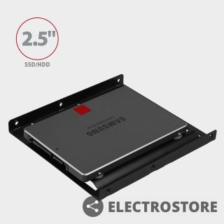 AXAGON RHD-125B Ramka metalowa do montażu 1x 2.5" HDD w pozycji 3.5" Czarna
