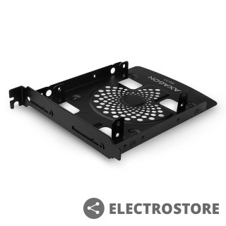 AXAGON RHD-P25 Ramka metalowa do montażu 2x 2.5" HDD w pozycji 3.5" lub pozycji PCI Czarna