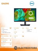 Dell Monitor E2424HS 23.8 cala VA LED Full HD (1920x1080)/16:9/VGA/HDMI/DP/Speakers/3Y AES