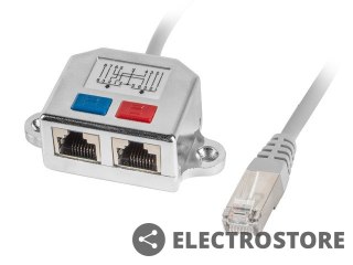 Lanberg Adapter rodzielacz LAN RJ-45 - 2x RJ-45 FTP