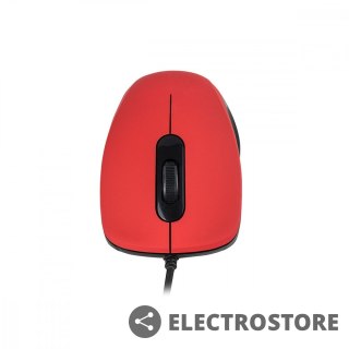 MODECOM M10S SILENT CZERWONA PRZEWODOWA MYSZ OPTYCZNA