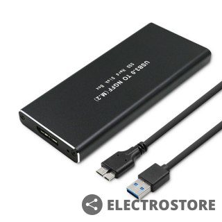 Qoltec Obudowa | kieszeń do dysków SSD M.2 SATA | NGFF | USB 3.0