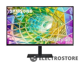 Samsung Monitor 32 cale ViewFinity S8 IPS 3840x2160 UHD 16:9 1xHDMI 1xDP 3xUSB 3.0, 1xUSB 2.0 5ms HAS+PIVOT płaski 3 lata on-site (LS32A
