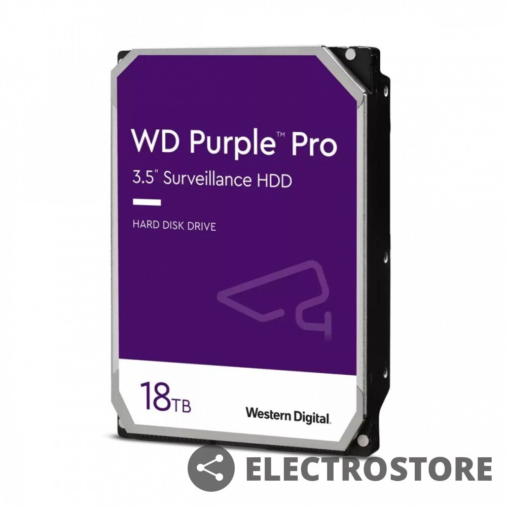 Western Digital Dysk wewnętrzny WD Purple Pro 18TB 3,5 512MB SATAIII/7200rpm