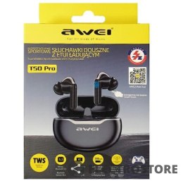 AWEI Słuchawki Bluetooth 5.3 T50 Pro TWS Black