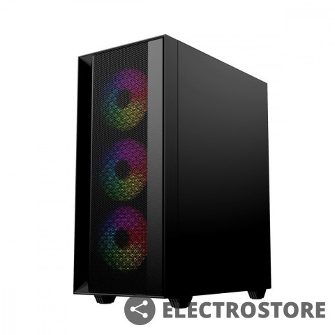 Gembird Obudowa Midi Tower Fornax 4000 ARGB czarna Gembird Obudowa Midi Tower Fornax 4000 ARGB czarna