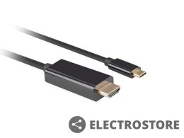 Lanberg Kabel USB-C(M)->HDMI(M) 4K 60HZ czarny