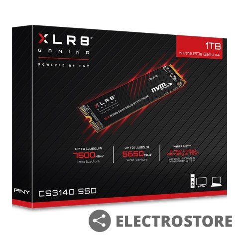 PNY Dysk SSD 1TB M.2 2280 CS3140 PNY Dysk SSD 1TB M.2 2280 CS3140