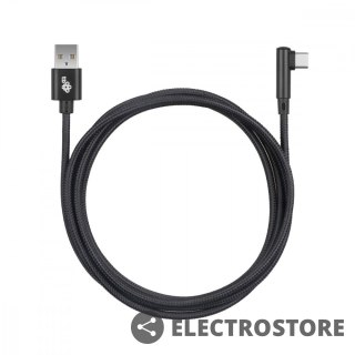 TB Kabel USB-USB C 1.5m kątowy, czarny sznurek