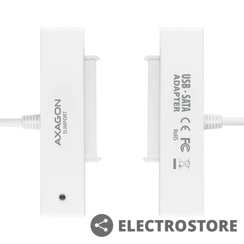 AXAGON ADSA-1S Adapter USB 2.0 SATA do szybkiego przyłączenia 2.5" SSD/HDD Z pudełkiem AXAGON ADSA-1S Adapter USB 2.0 SATA do szybkiego przyłączenia 2.5" SSD/HDD Z pudełkiem