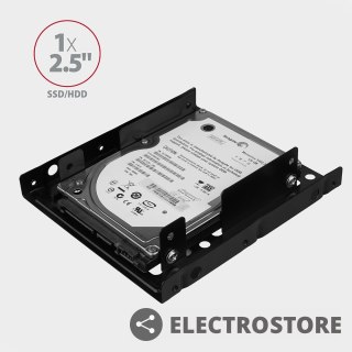 AXAGON RHD-225 Ramka metalowa do montażu 2 x 2.5" w pozycji 3.5" Czarna