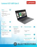 Lenovo Laptop V17 G3 82U10027PB W11Pro i7-1255U/16GB/512GB/INT/17.3 FHD/Iron Grey/3YRS OS