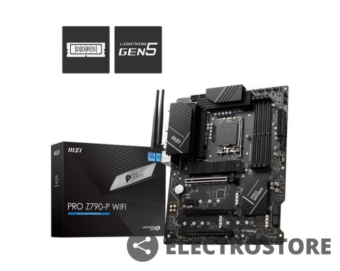 MSI Płyta główna PRO Z790-P WIFI s1700 4DDR5 HDMI/DP ATX MSI Płyta główna PRO Z790-P WIFI s1700 4DDR5 HDMI/DP ATX