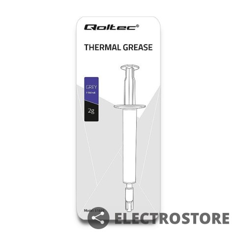 Qoltec Pasta termoprzewodząca | 11W/m-K | 2g | szara Qoltec Pasta termoprzewodząca | 11W/m-K | 2g | szara